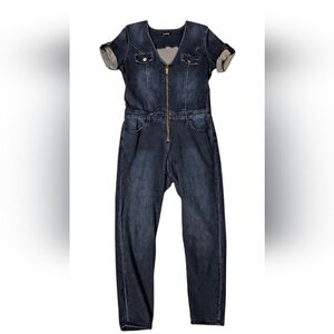 bebe Denim Jumpsuit,